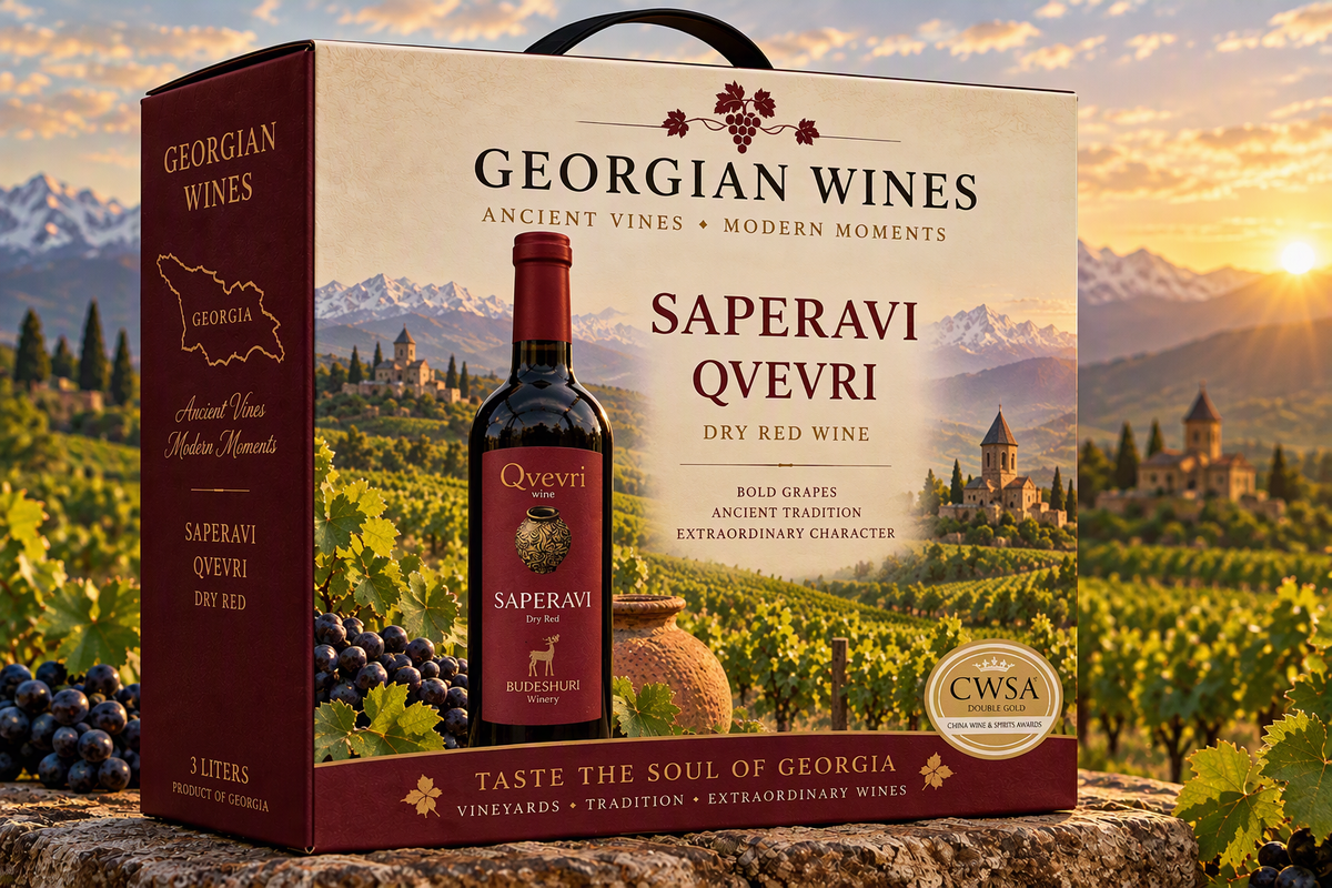 Budeshuri, Saperavi - Dry Black Qvevri Wine
