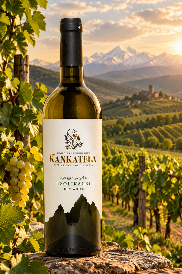 Georgian Legend, Tsolikauri - Classic Dry White Wine