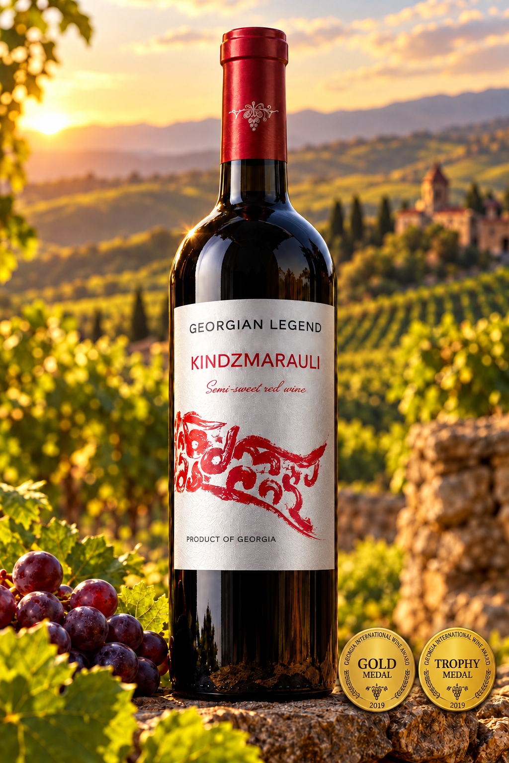 Georgian Legend, Kindzmarauli - Classic Dry Red Wine